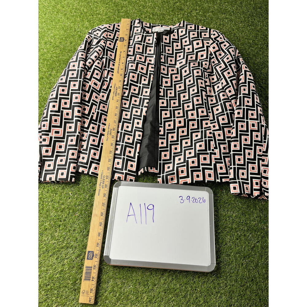 Kasper Separates Geometric Patterned Jacket Size … - image 1